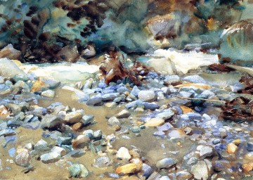 Purtud Lit d’un Glacier Torrent paysage John Singer Sargent Peinture à l'huile